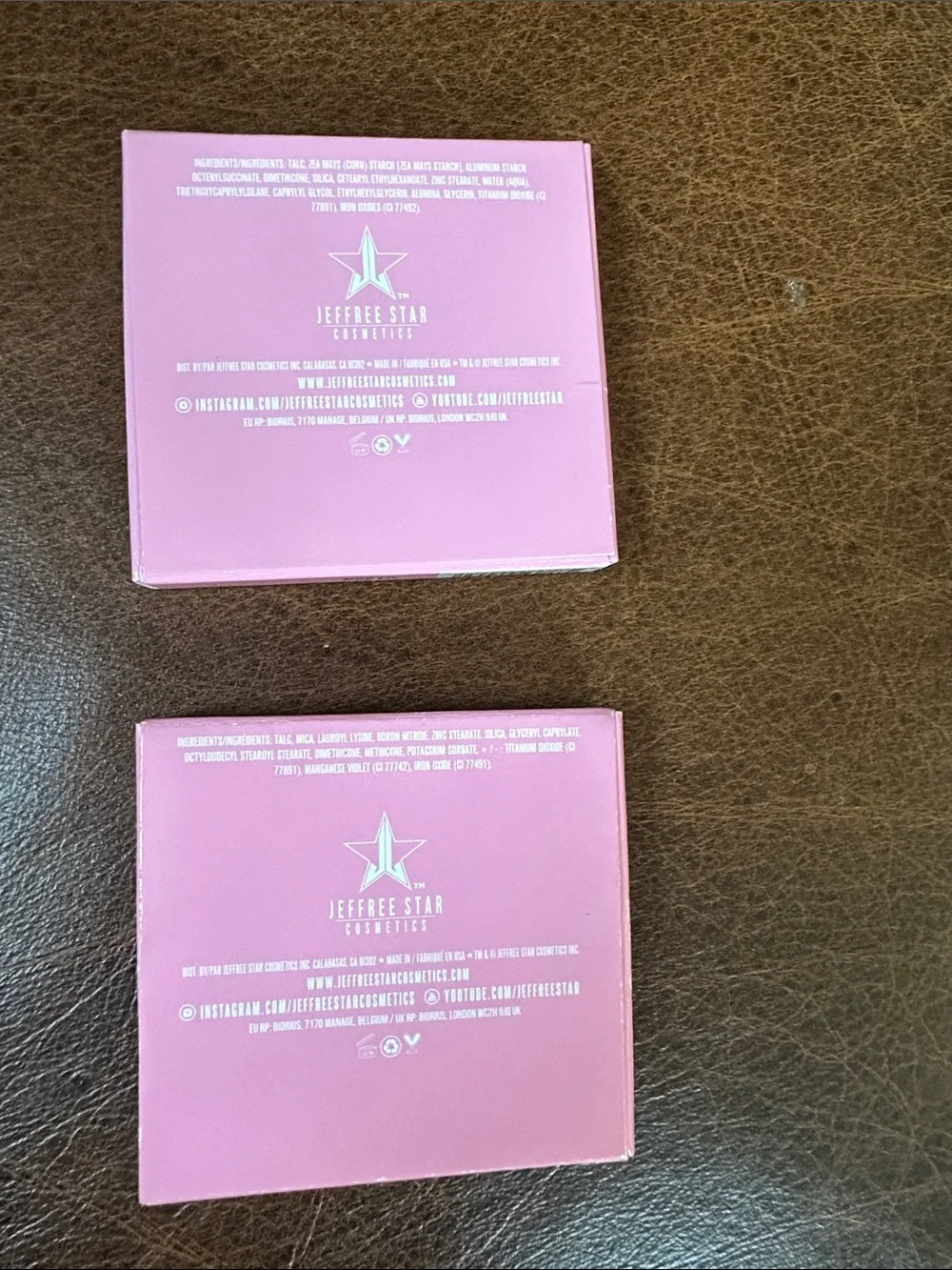 Jeffree Star set of two Eyeshadow - Good Morning and Glamour Shot